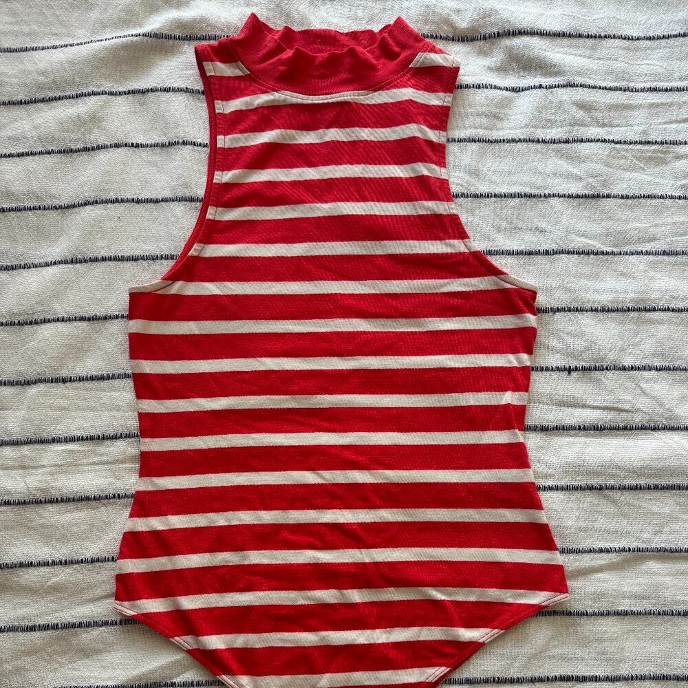 Abound Stripped turtleneck bodysuit